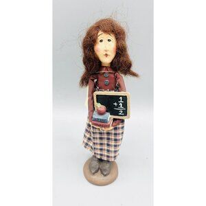 Melancholy Dollies Ms. Clancy Figurine School Teacher Folk Art Sandy Harrison